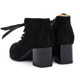 Botine dama din piele naturala neagra 1050