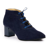 Botine dama din piele naturala bleumarin 1055