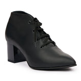 Botine dama din piele naturala neagra 1058